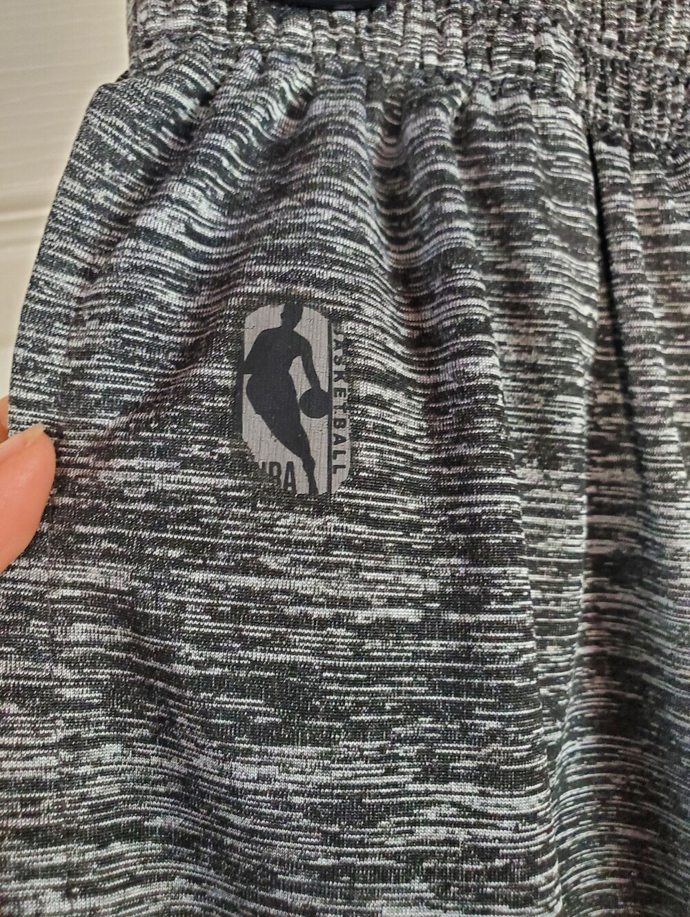 Vintage Basketball Shorts Size Medium Gray w/Black Comfort Fit Sporty Pull-on - Picture 3 of 11